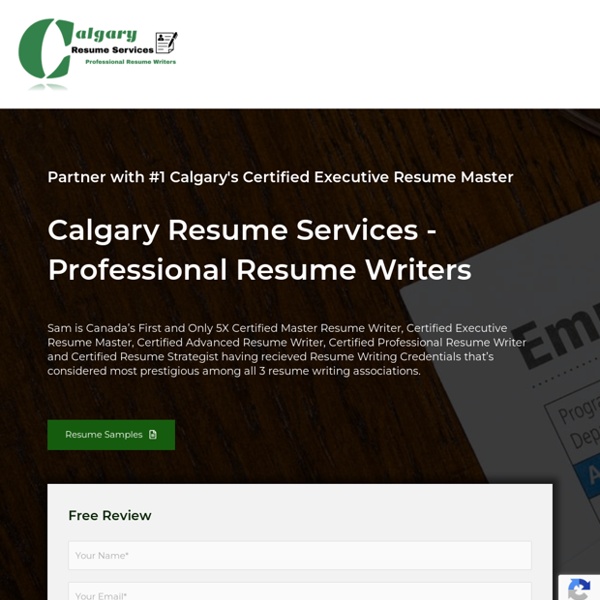 Calgary Resume Services ✯ Professional Resume Writing Services