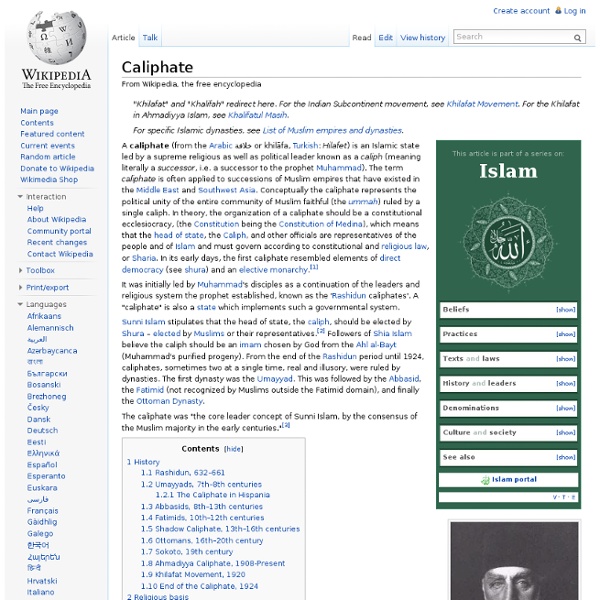 Caliphate Defined