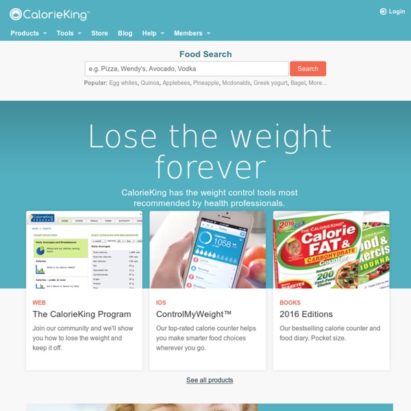 CalorieKing - Diet and weight loss. Calorie Counter and more