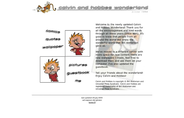 Calvin and hobbes wonderland!
