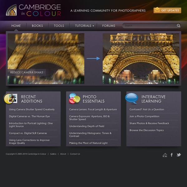 Cambridge in Colour - Photography Tutorials &Learning Community