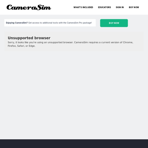 Web App - CameraSim