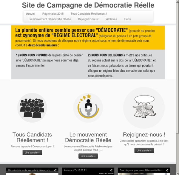 Démocratie Réelle: Contre-Élection européenne 2014