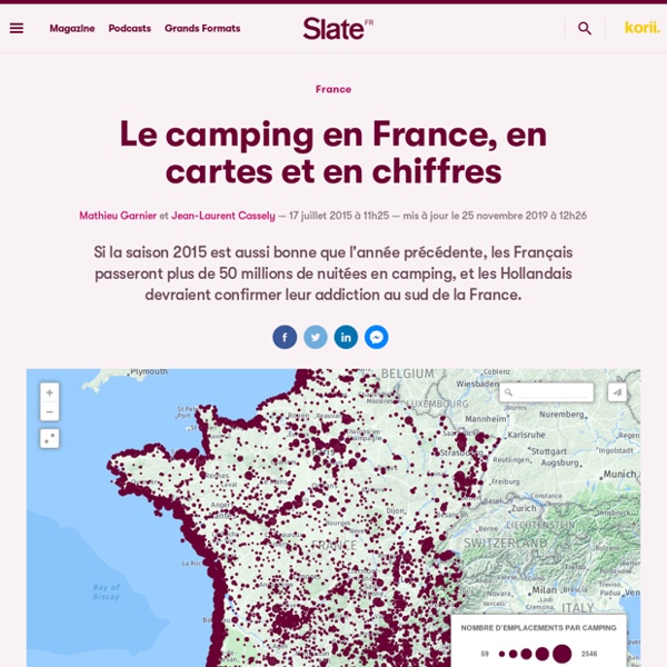 Le camping en France, en cartes et en chiffres
