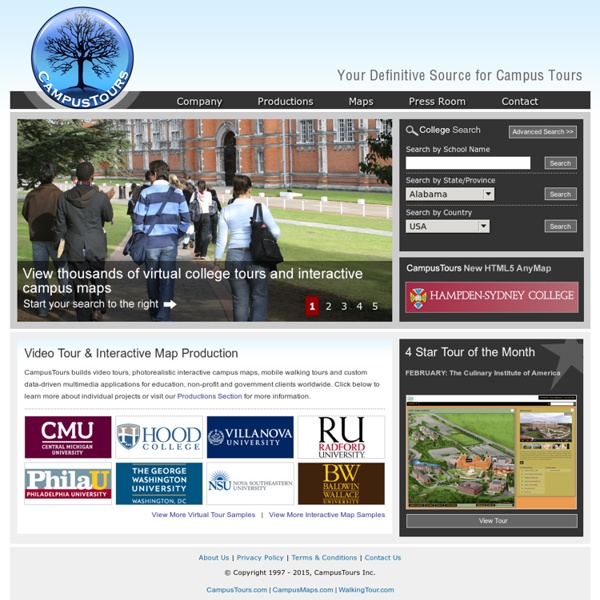 CampusTours - Virtual College and University Tours & Interactive Campus Maps