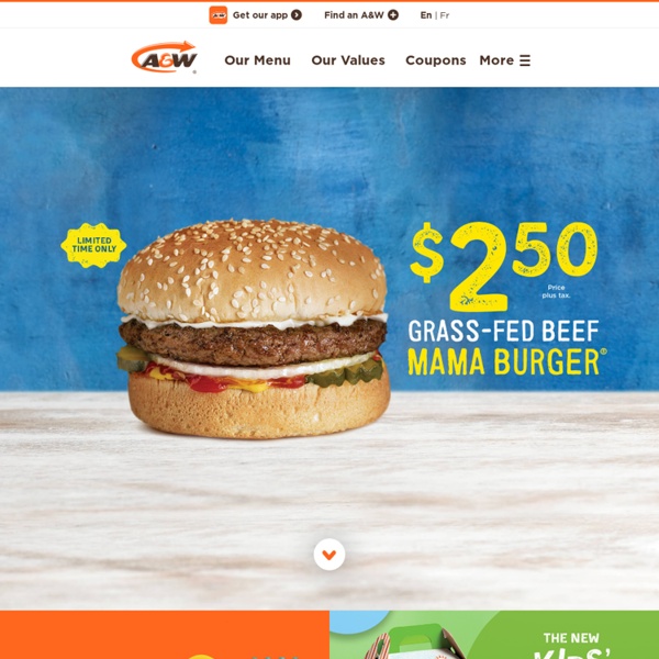 Welcome to A&W Food Services of Canada Inc.