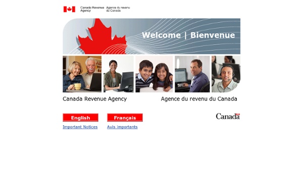 Site Web de l'Agence du revenu du Canada