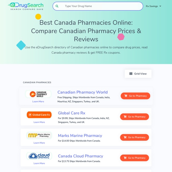Canadian Pharmacies Online: Canada Pharmacy Prices & Reviews