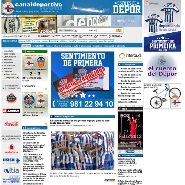 Página Oficial del R.C. Deportivo de La Coruña