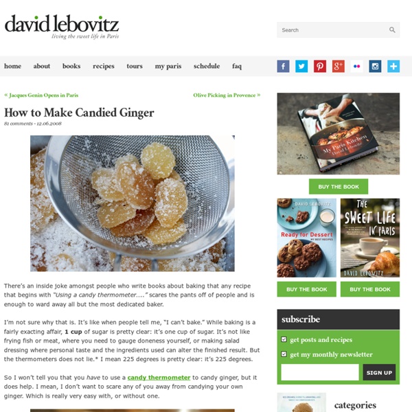 How to Make Candied Ginger