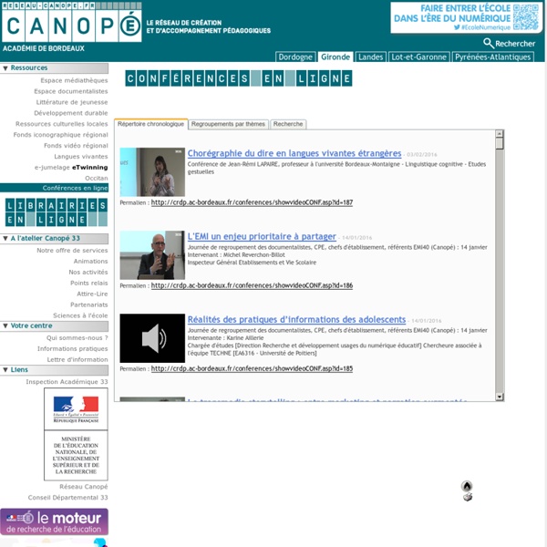 CRDP Aquitaine conf en ligne