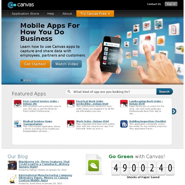 Mobile Business Apps and Forms - iPhone, iPad, Android, BlackBerry, BlackBerry PlayBook, Windows Mobile