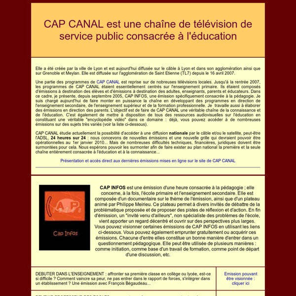 CAP CANAL