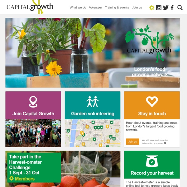 Capital Growth: The campaign for 2,012 new food growing spaces in London