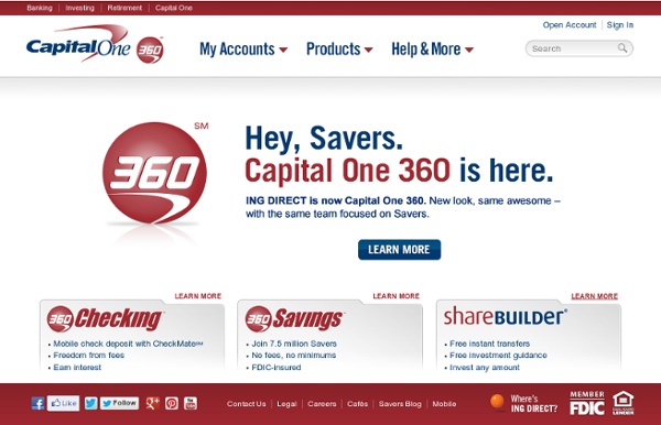 Online Banking - ING DIRECT USA - Save Your Money!®