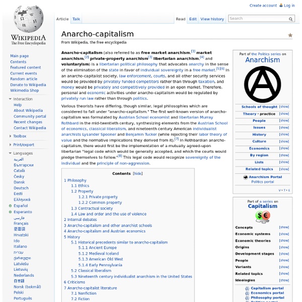 Anarcho-capitalism