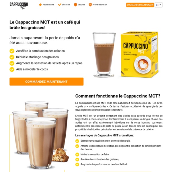 Cappuccino MCT : le café minceur!