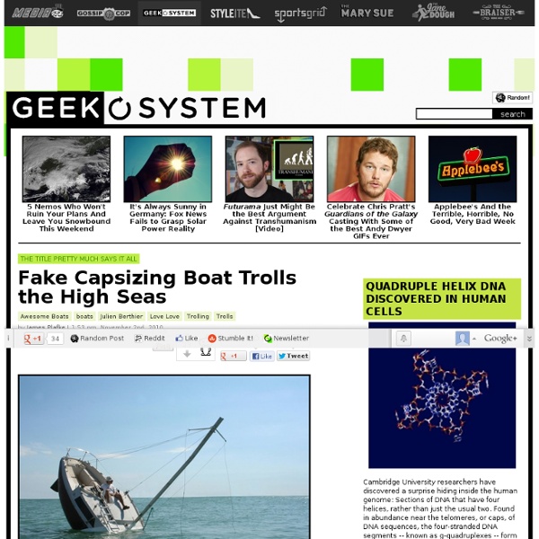 Fake Capsizing Boat