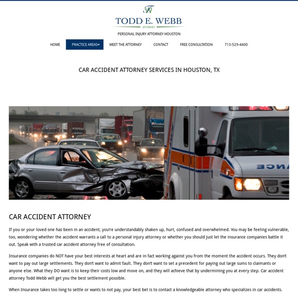 Car Accidents - Todd E.Webb