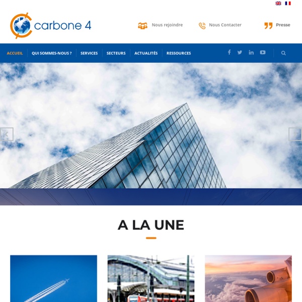Carbone 4 - 1er cabinet de conseil spécialisé dans la stratégie carbone.