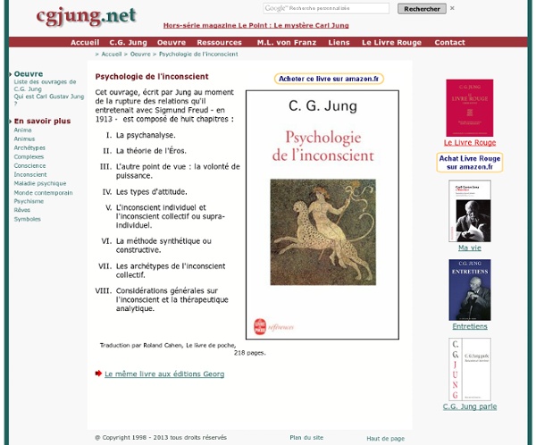 Carl Jung : psychologie de l'inconscient