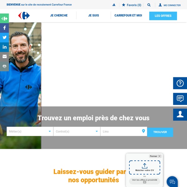 Recrute.carrefour.fr – le site emploi de toutes les enseignes de Carrefour en France