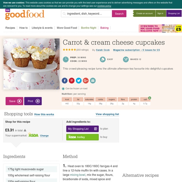 Carrot & cream cheese cupcakes
