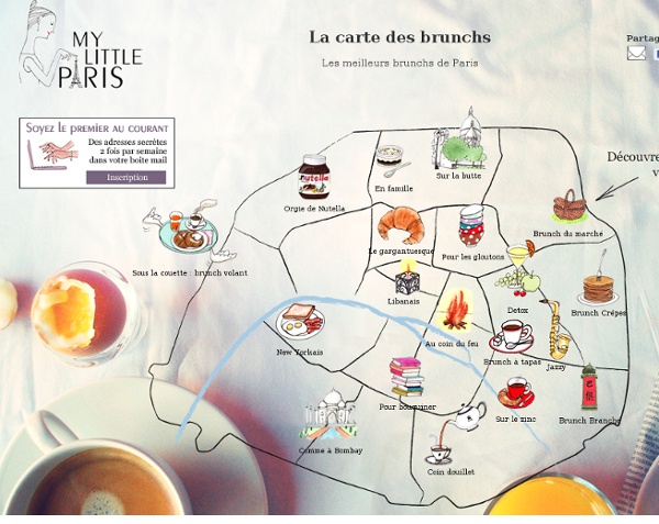 La carte des brunchs de Paris