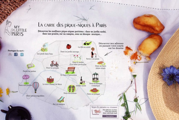 La carte des pique-niques à Paris