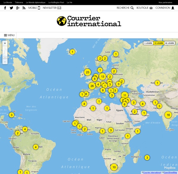 Carte interactive - l'actualité pays par pays