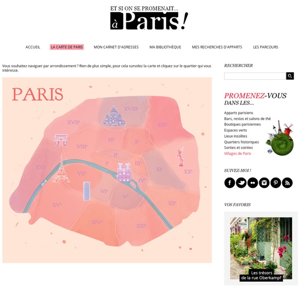 La carte de Paris - Et si on se promenait... à Paris !