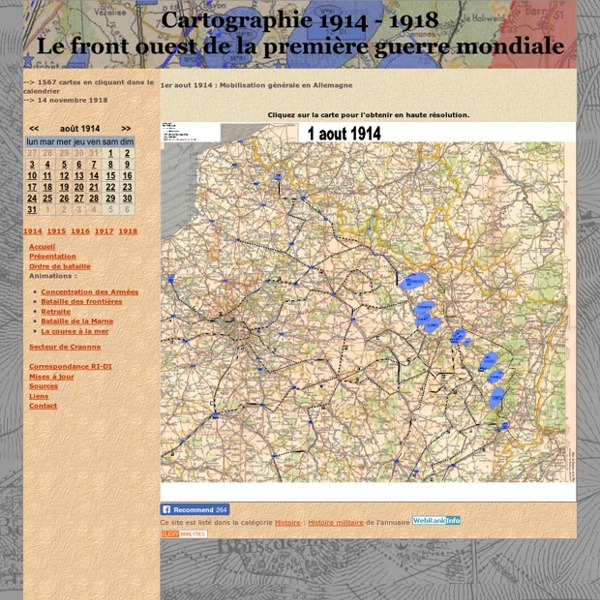 Cartographie 1914-1918