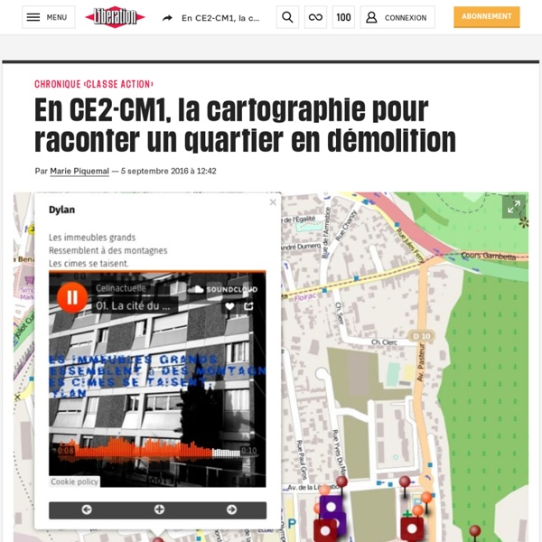 (20+) En CE2-CM1, la cartographie pour raconter un quartier en démolition