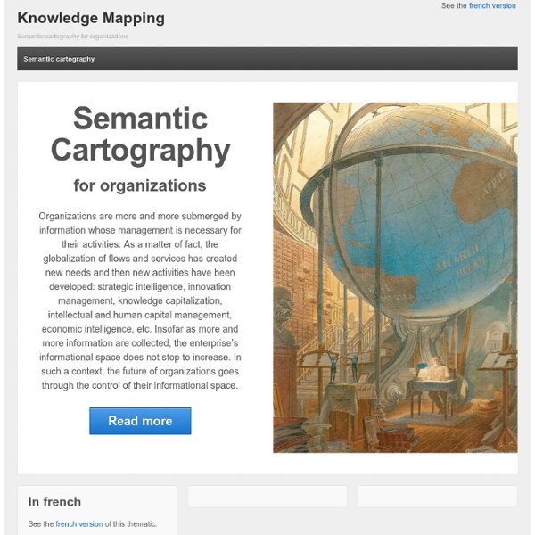 Bienvenue sur le portail de la cartographie sémantique