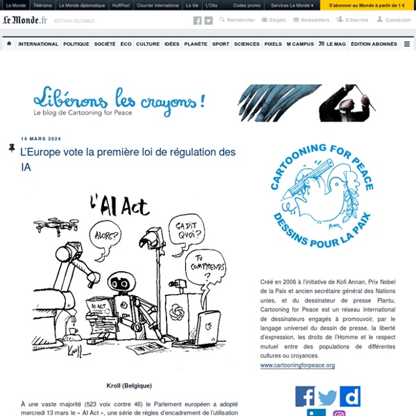 Cartooning for Peace – Un site utilisant Les blogs Le Monde.fr