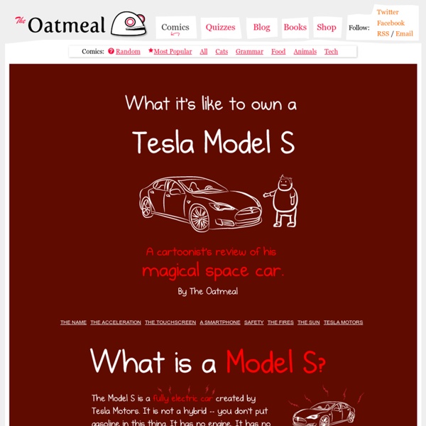 What it's like to own a Tesla Model S - A cartoonist's review of his magical space car