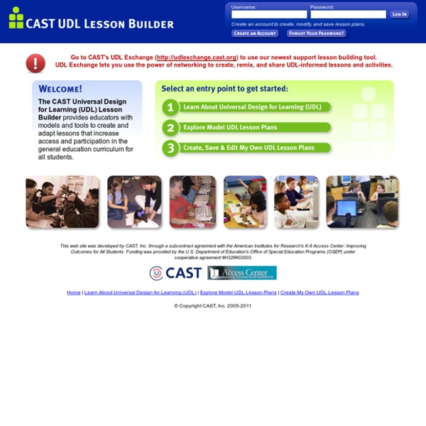 CAST UDL Lesson Builder Pearltrees
