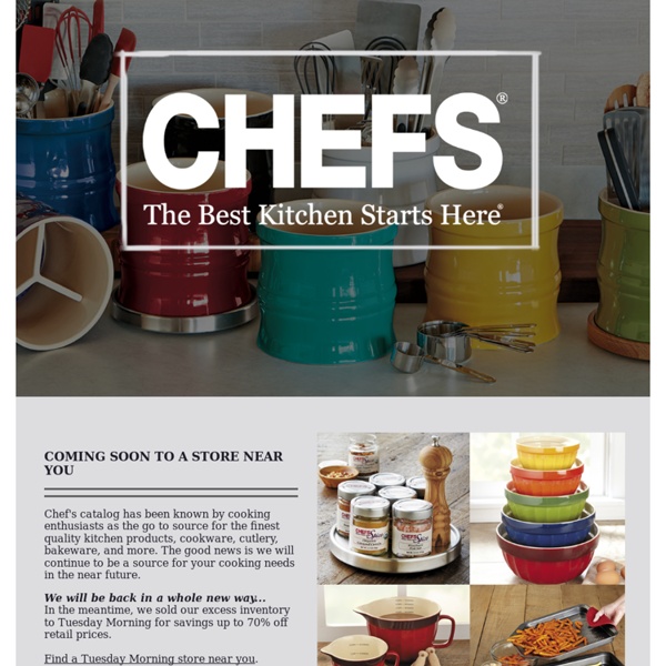 CHEFS: The Best Kitchen Starts Here