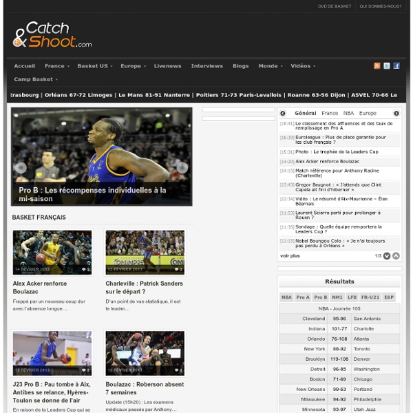 Catch & Shoot / Toute l'actu et les news du basket français, européen et NBA