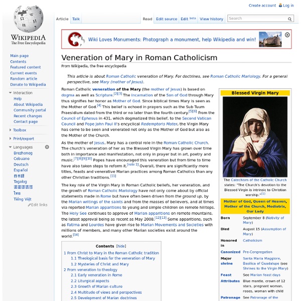 Veneration of Mary in Roman Catholicism