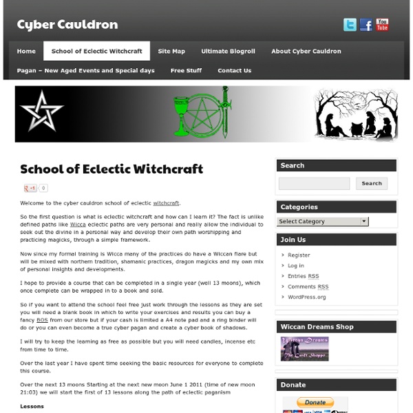 Cyber cauldron school of eclectic witchcraft