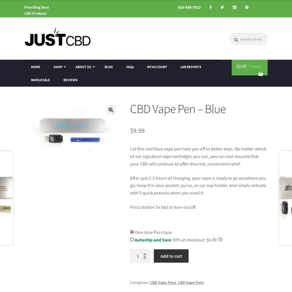 CBD Vape Pen – Blue