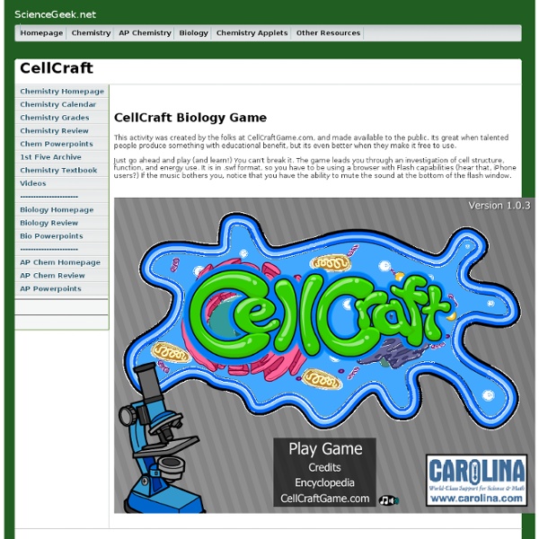 CellCraft Biology Game