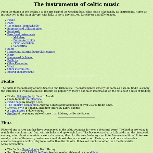 Celtic Music Instruments