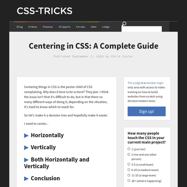 Centering in CSS: A Complete Guide
