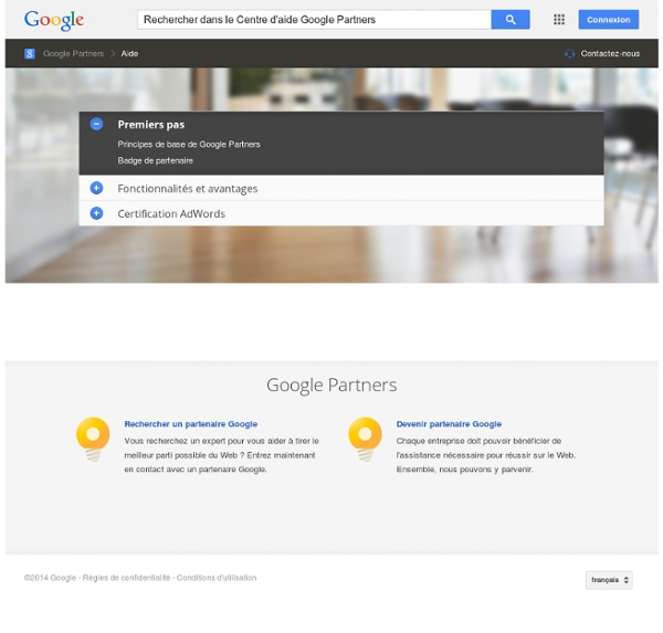 Centre d'aide Programme de Certification Google AdWords