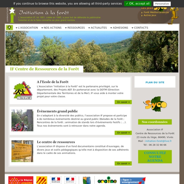 IF Centre de Ressources de la Forêt - Initiation Forêt