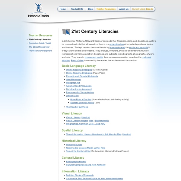 21st Century Literacies: Tools for Reading the World