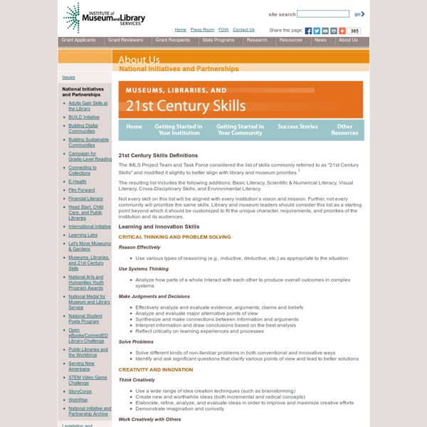 21st Century Skills Definitions