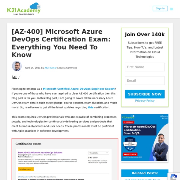 Microsoft Azure DevOps Certification [AZ-400]: Everything You Must Know